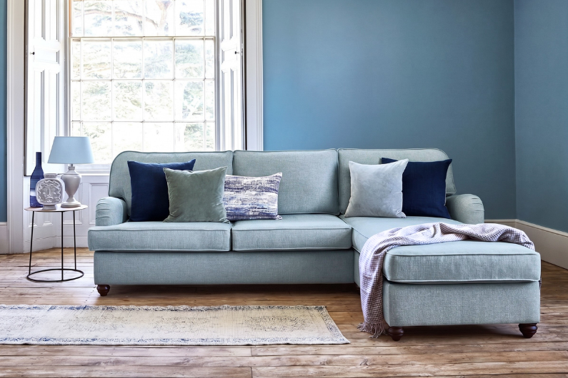 The Downton 5 Seater Right Chaise Storage Sofa Bed