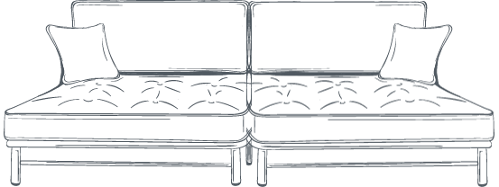2 Sofa Bed Modules