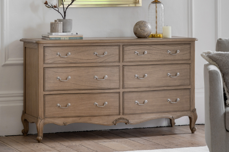 The Fleur 6 Drawer Chest of Drawers